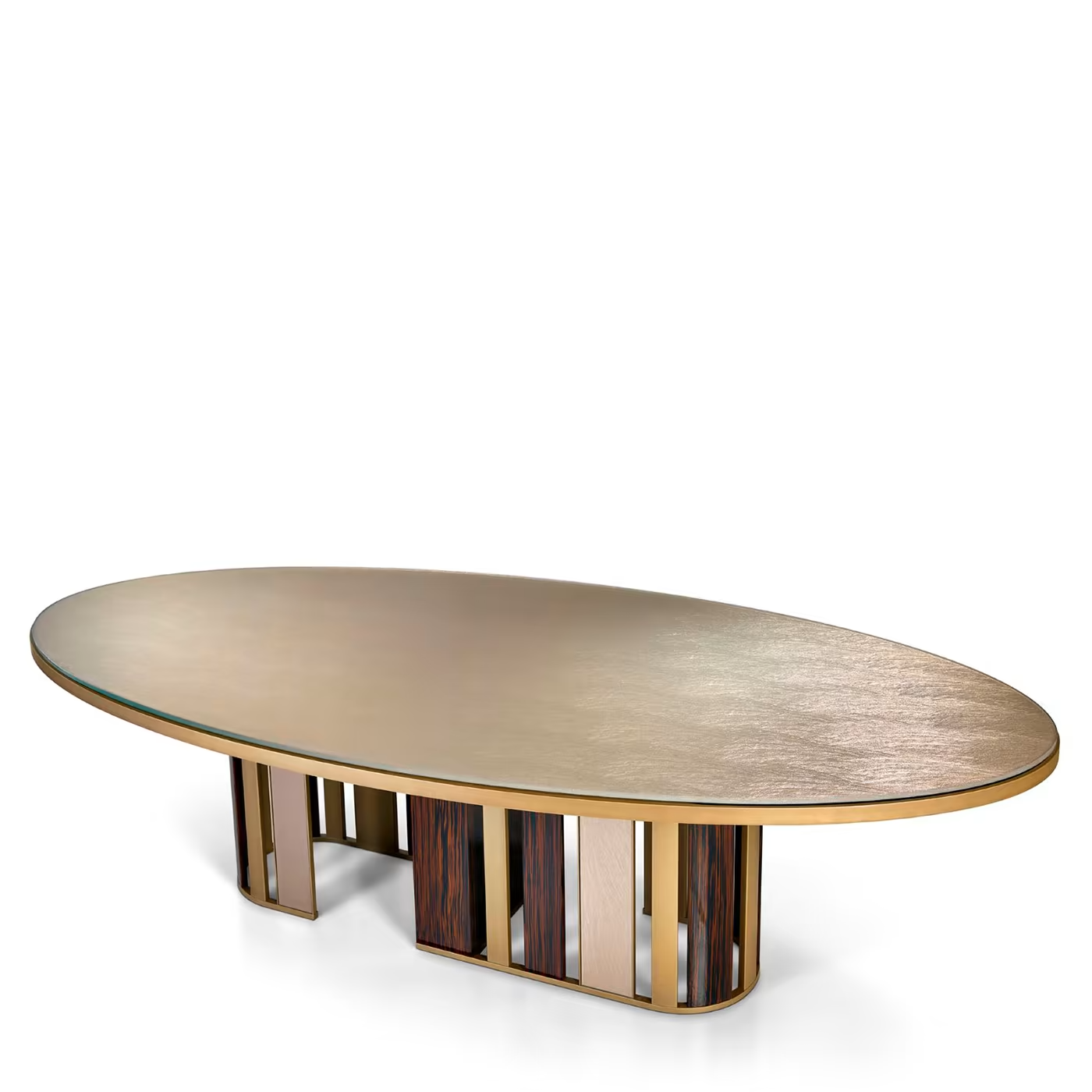 طاولة بيضاوية بتصميم مميز