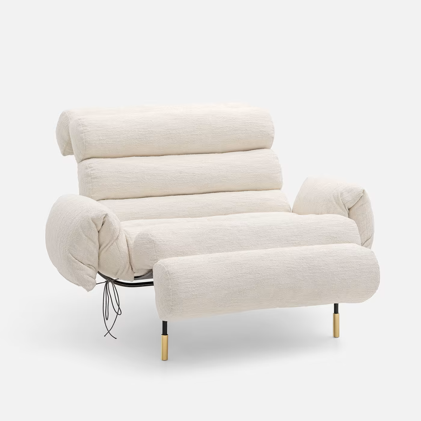 كرسي استرخاء باللون الابيض