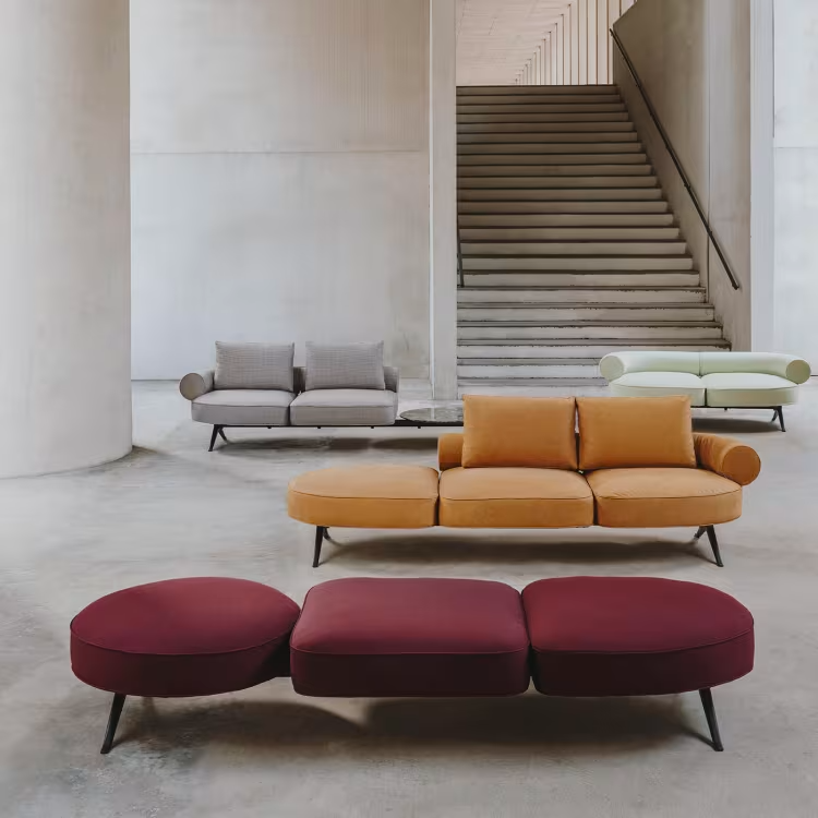 Luizet modular three seater