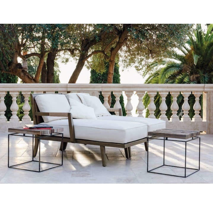 Dan white chaise lounge