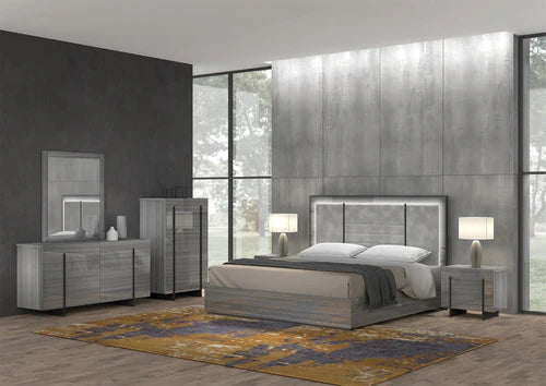 Metallic Elegance Bedroom