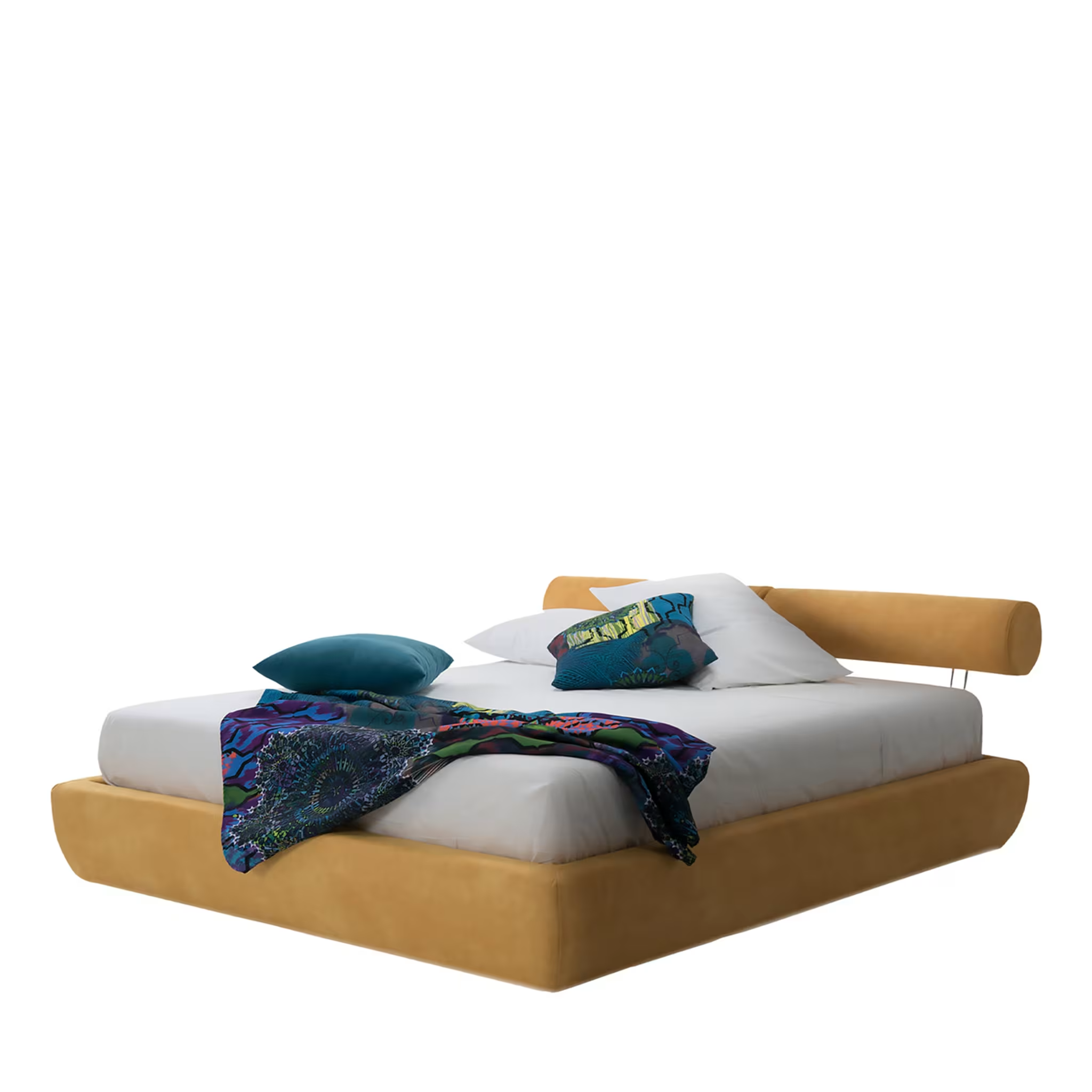 Body yellow double bed