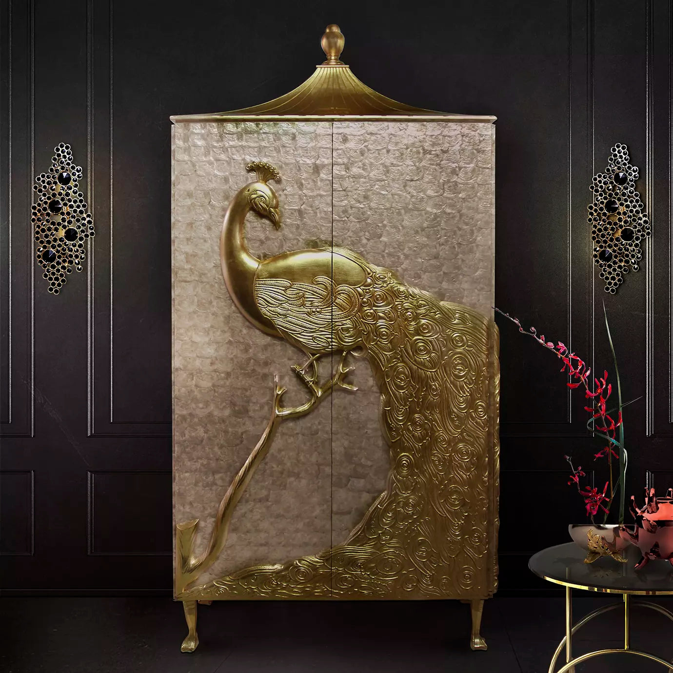 Pearl Armoire A Regal Masterpiece