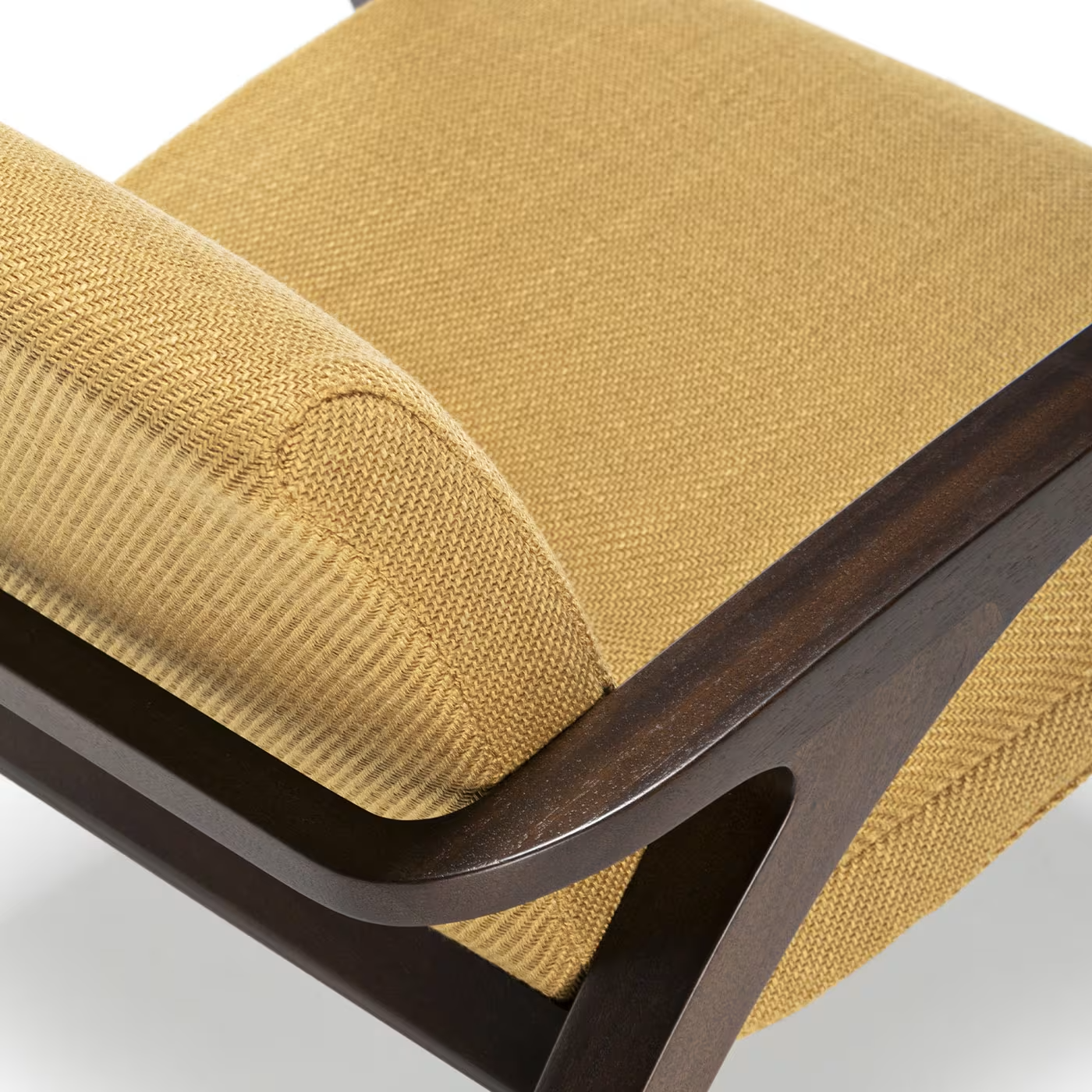 ginger and brown armchair