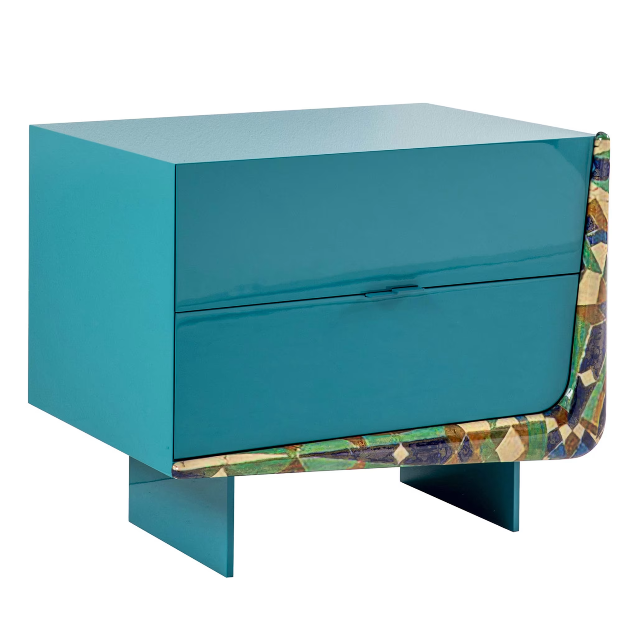 Boomerang bedside table