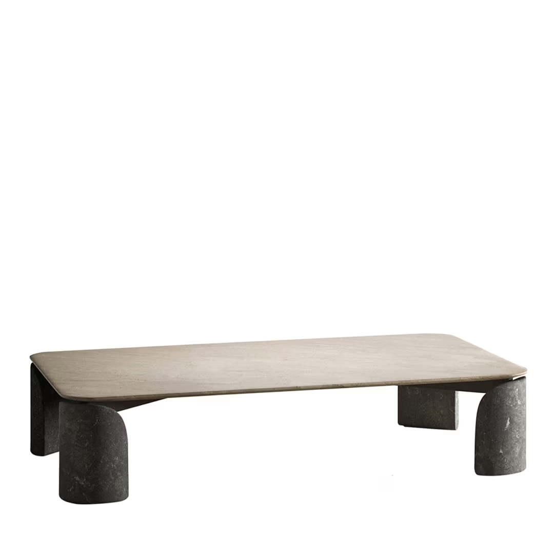 Taula crema dorcia and pietra davola rectangular coffee table