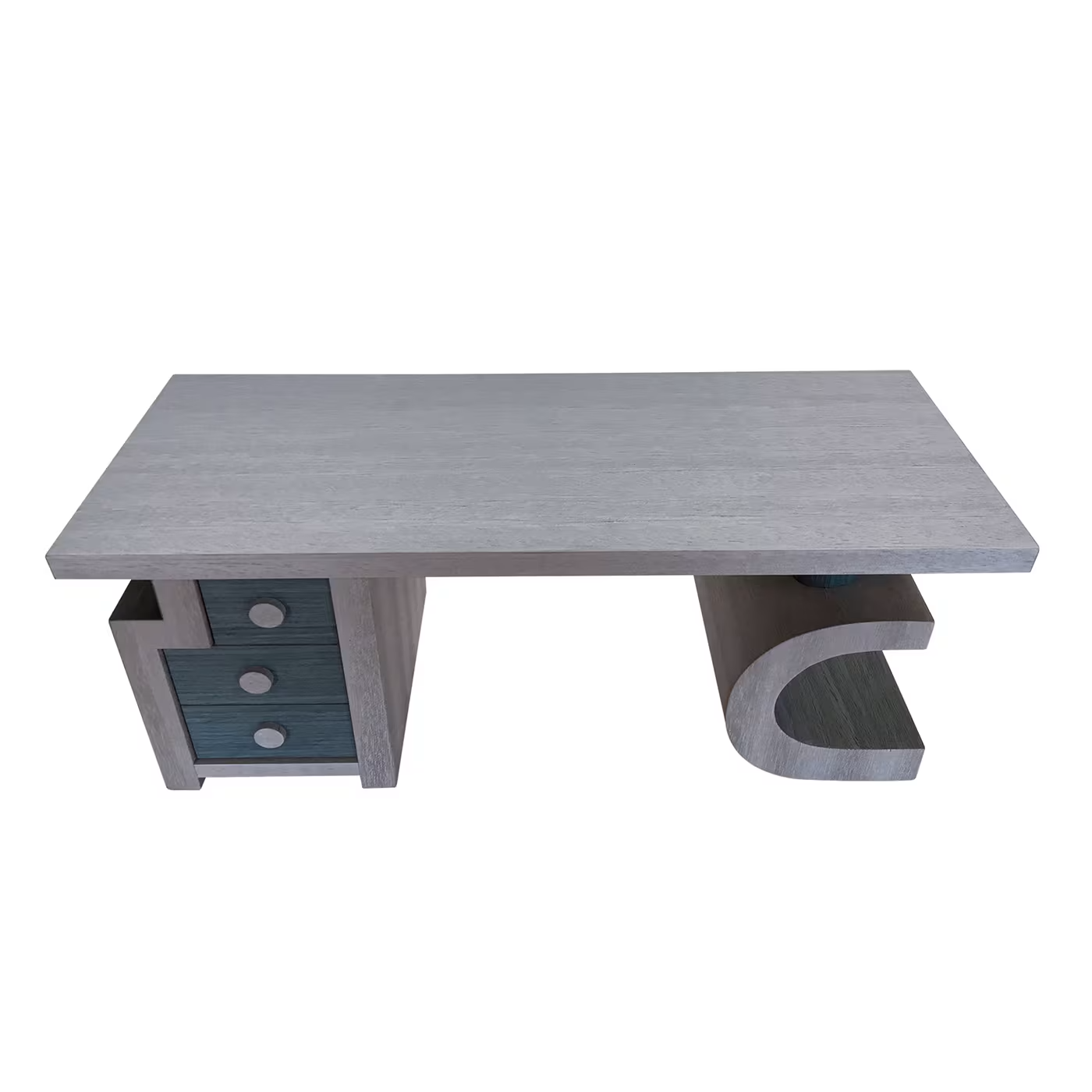 Scriba azure and gray desk