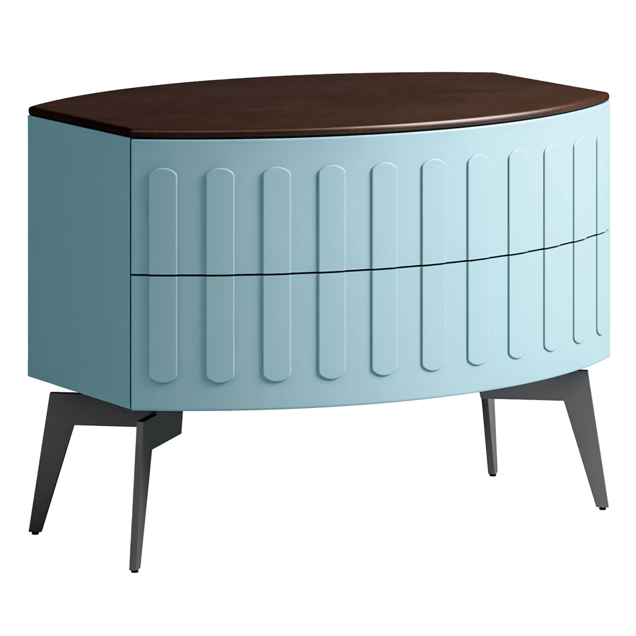 Ocean bedside table with two drawers