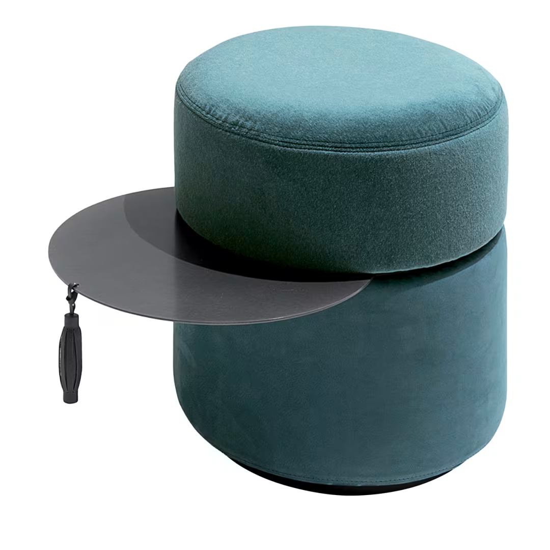 Otto pouf with tabletop