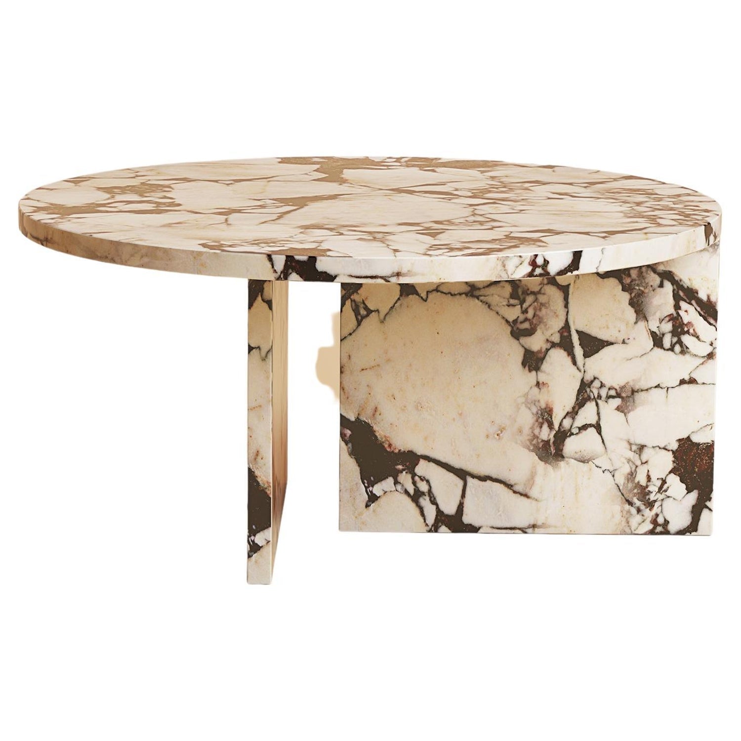 Round marble coffee table