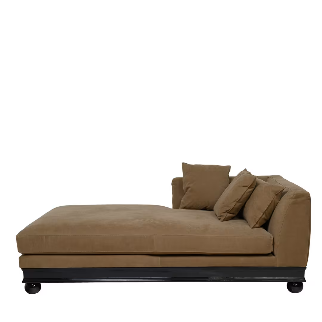 Paris extra brown chaise longue