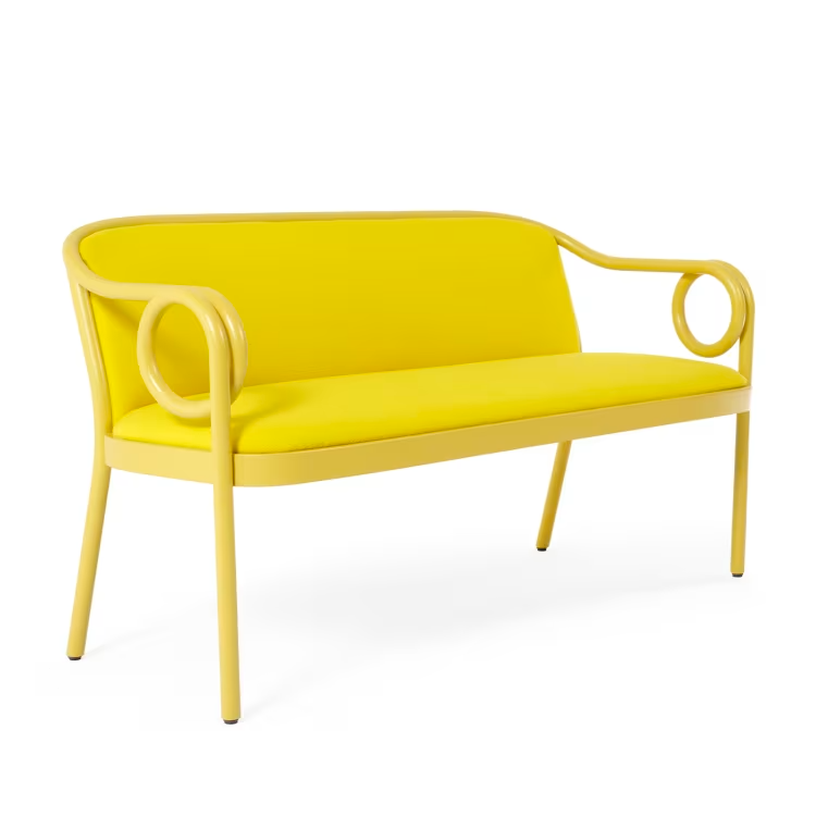 Loop yellow banquette by india mahdavi