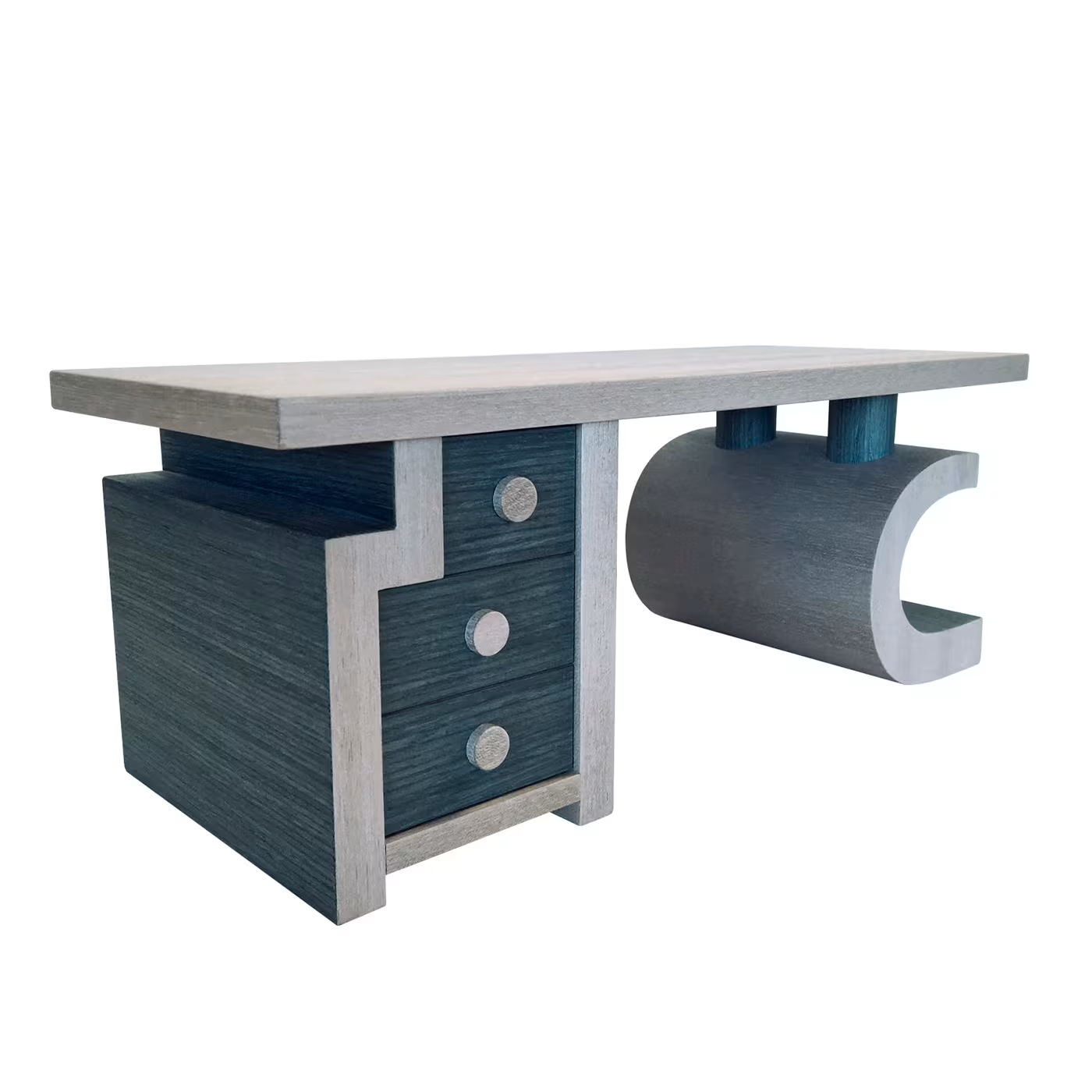 Scriba azure and gray desk