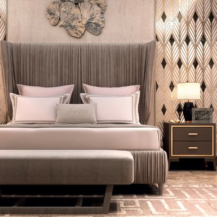 Hamptons wood nightstand