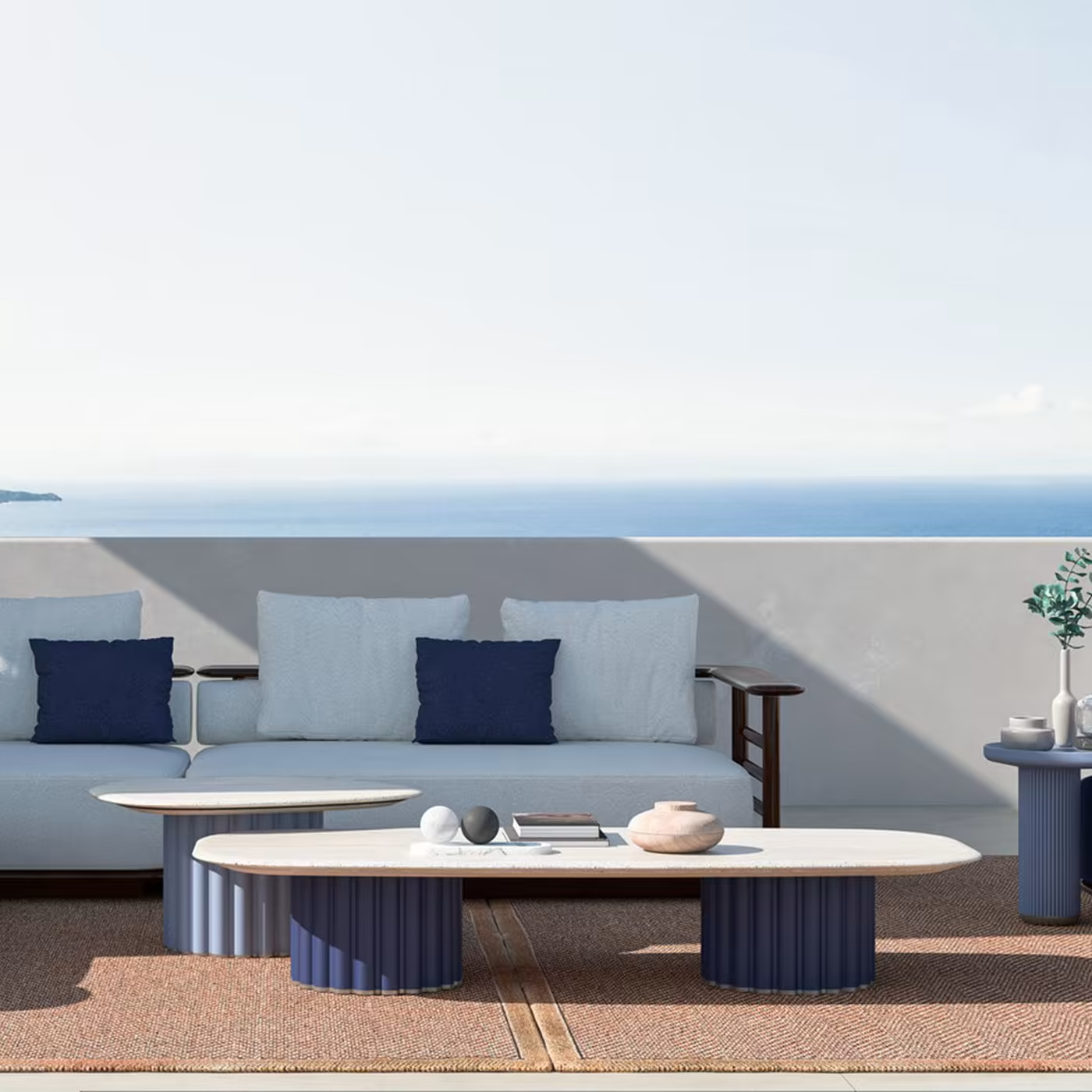 Rectangular coffee table