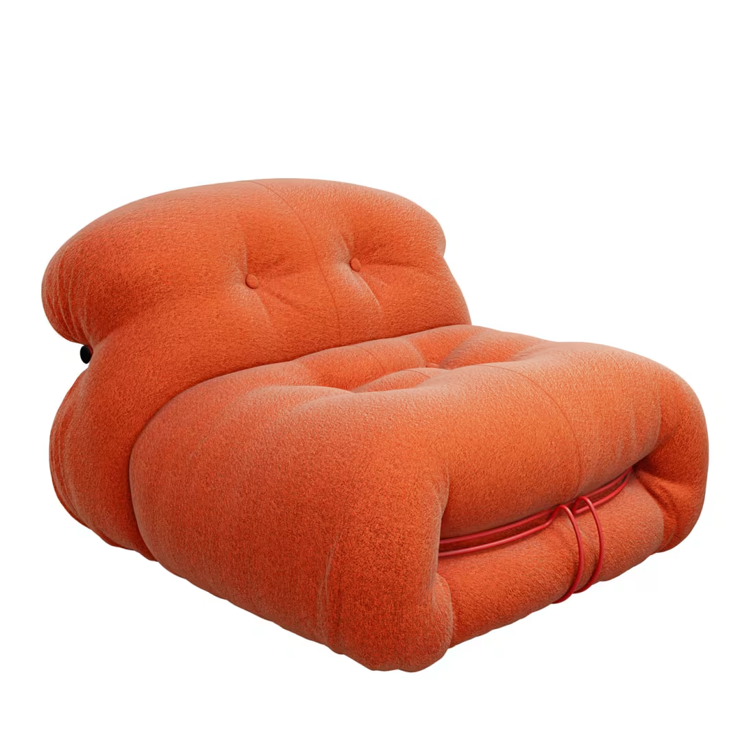 Soriana orange armchair