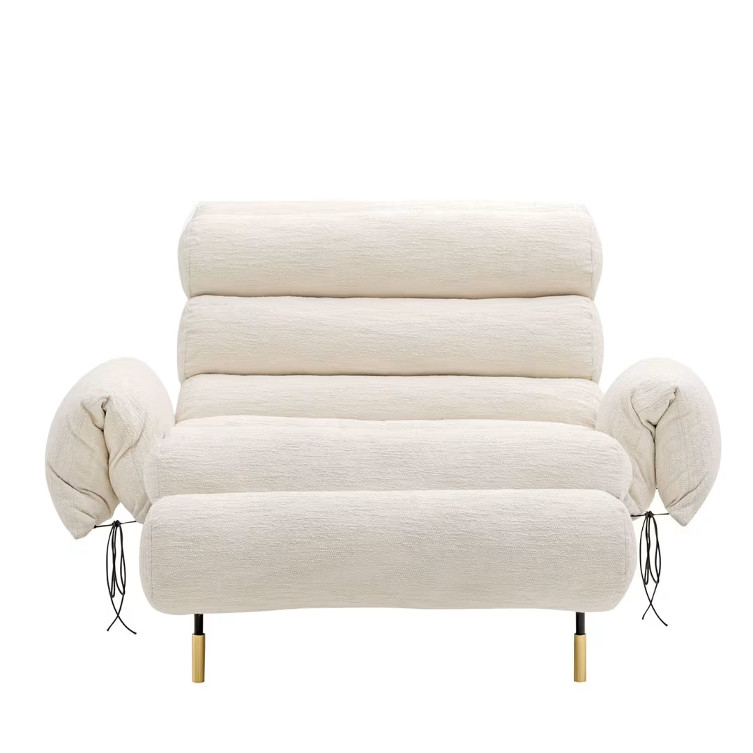 كرسي استرخاء باللون الابيض