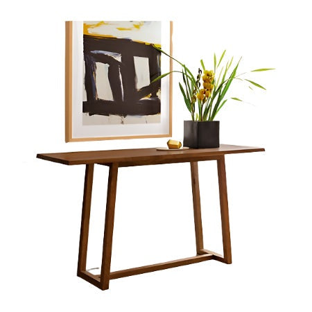 Chic Modern Console with Wood Legs