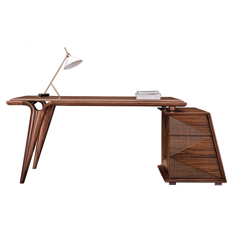 Opulent Modern Wood Office Suite