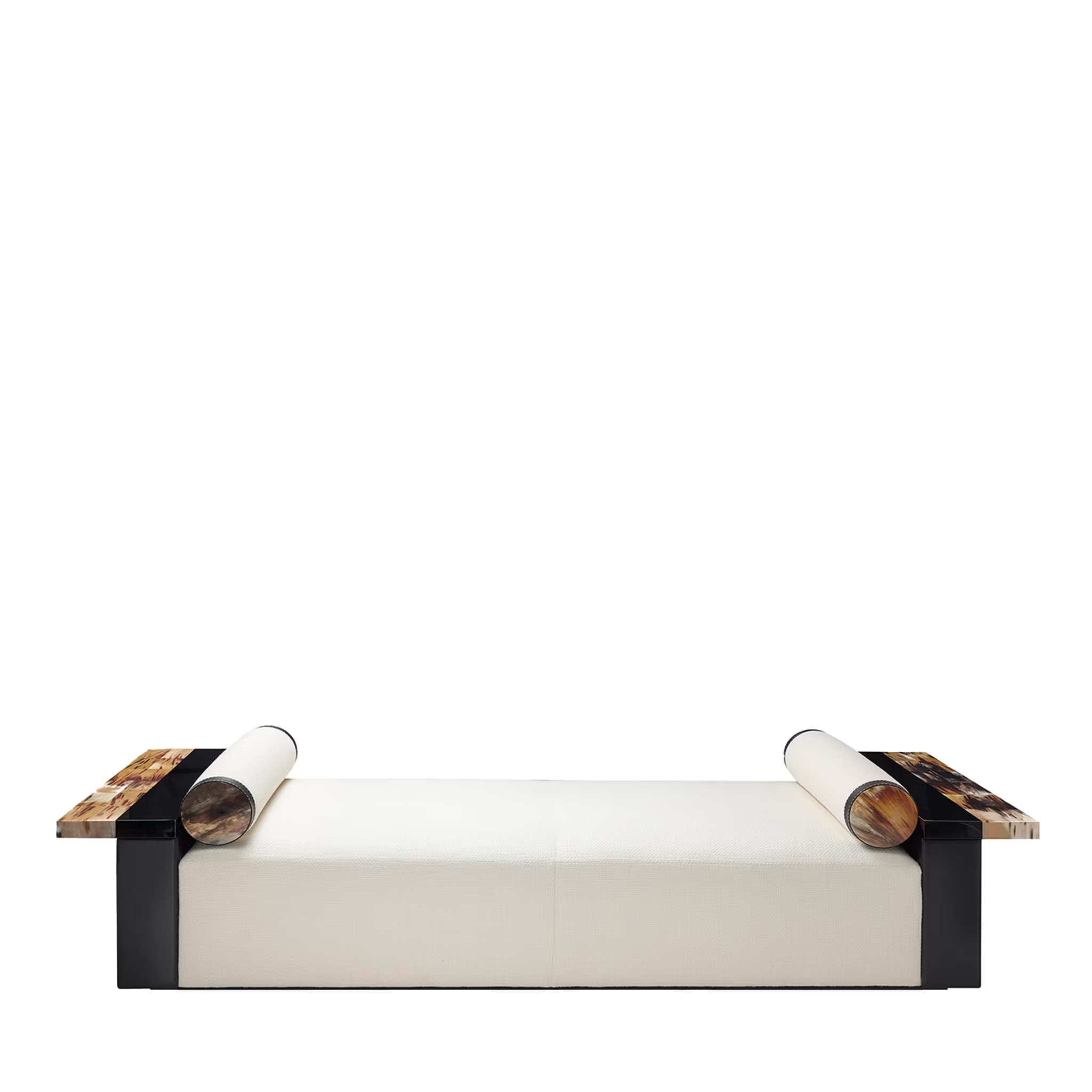 Egon white chaise longue