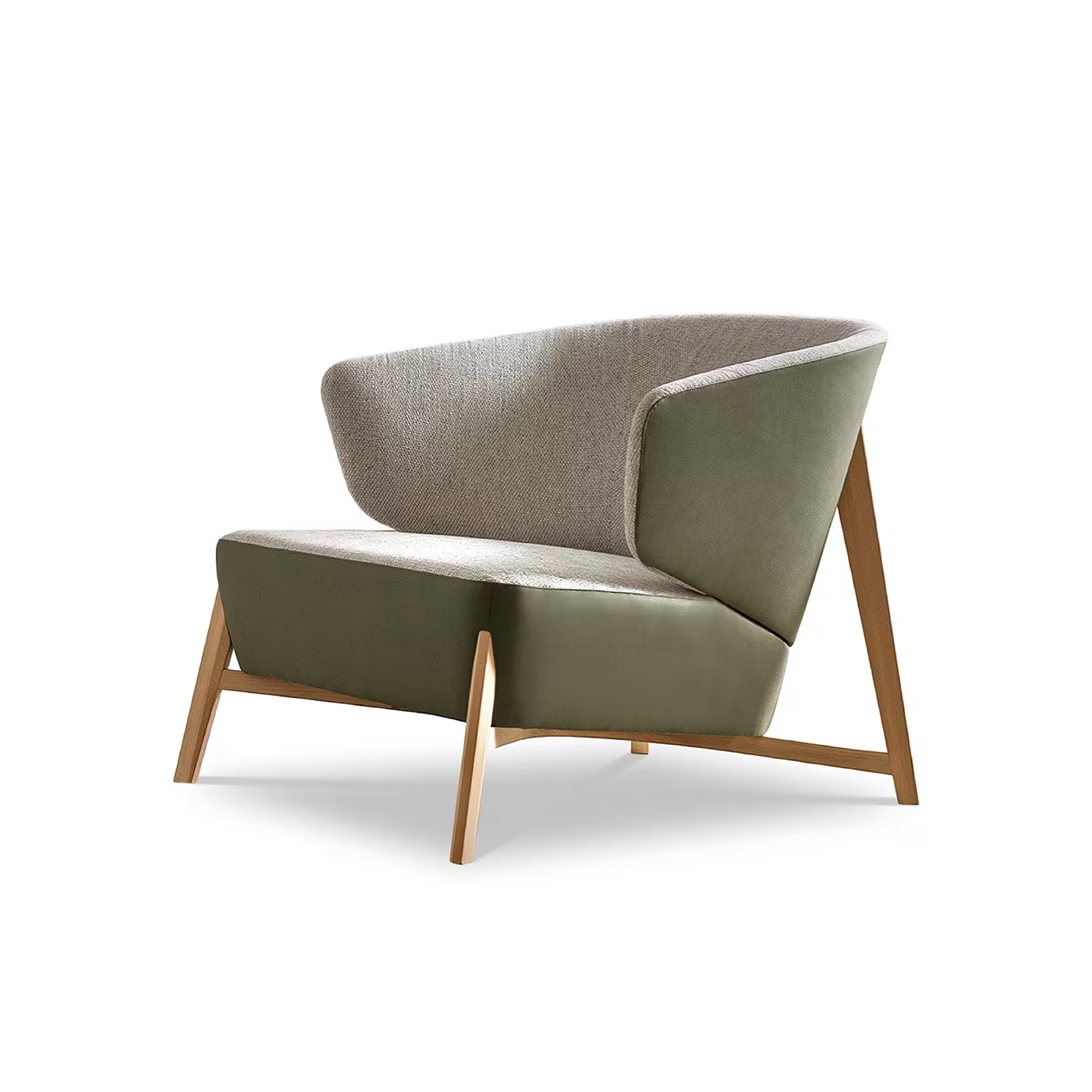 Arsenale green and gray armchair