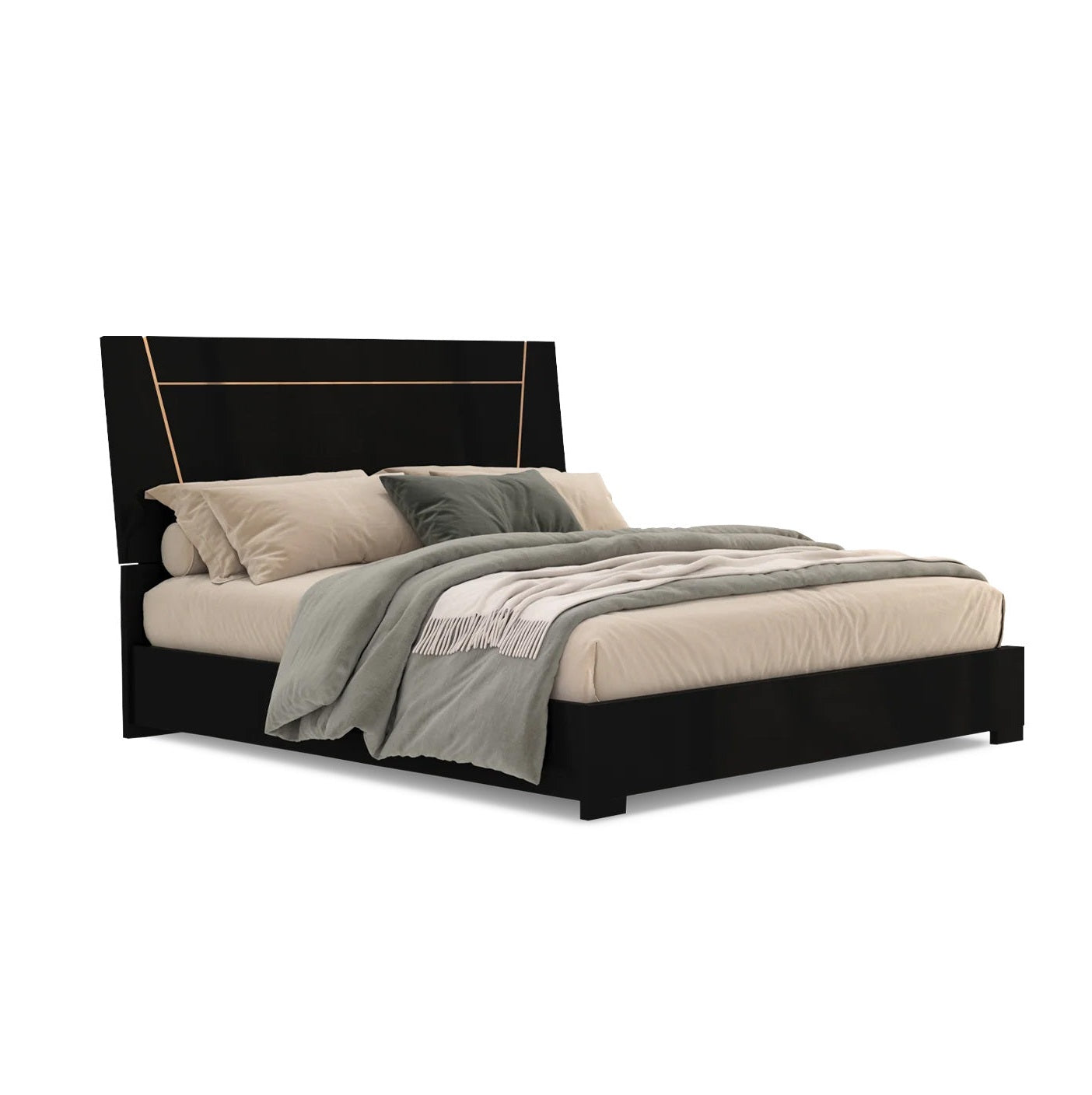 Mont Noir High Gloss Bedroom Set