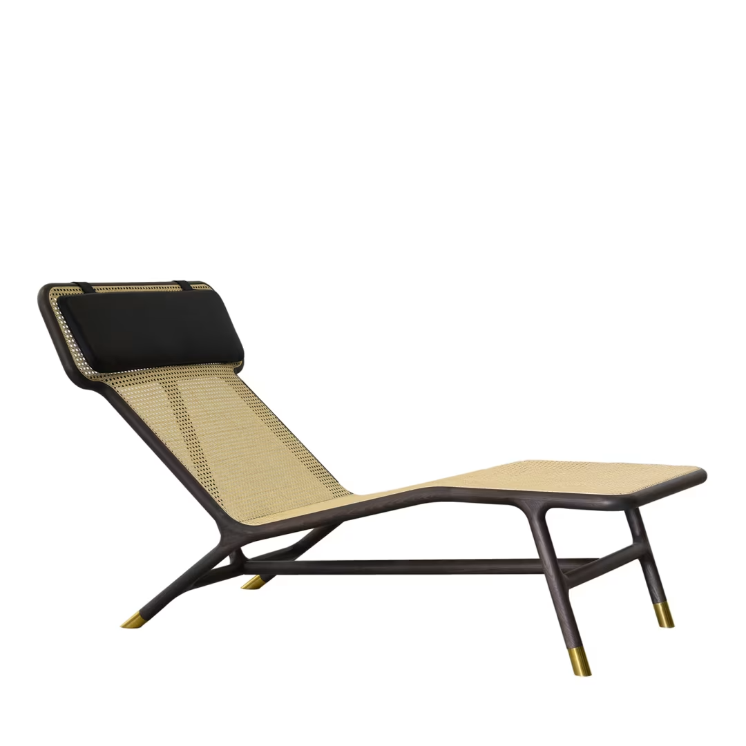 Joyce black chaise longue