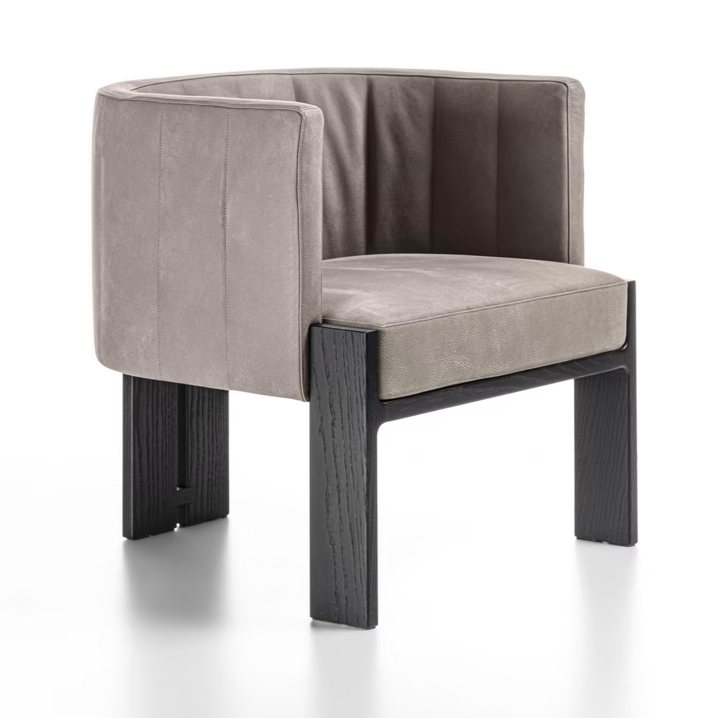 Tofane taupe and black armchair