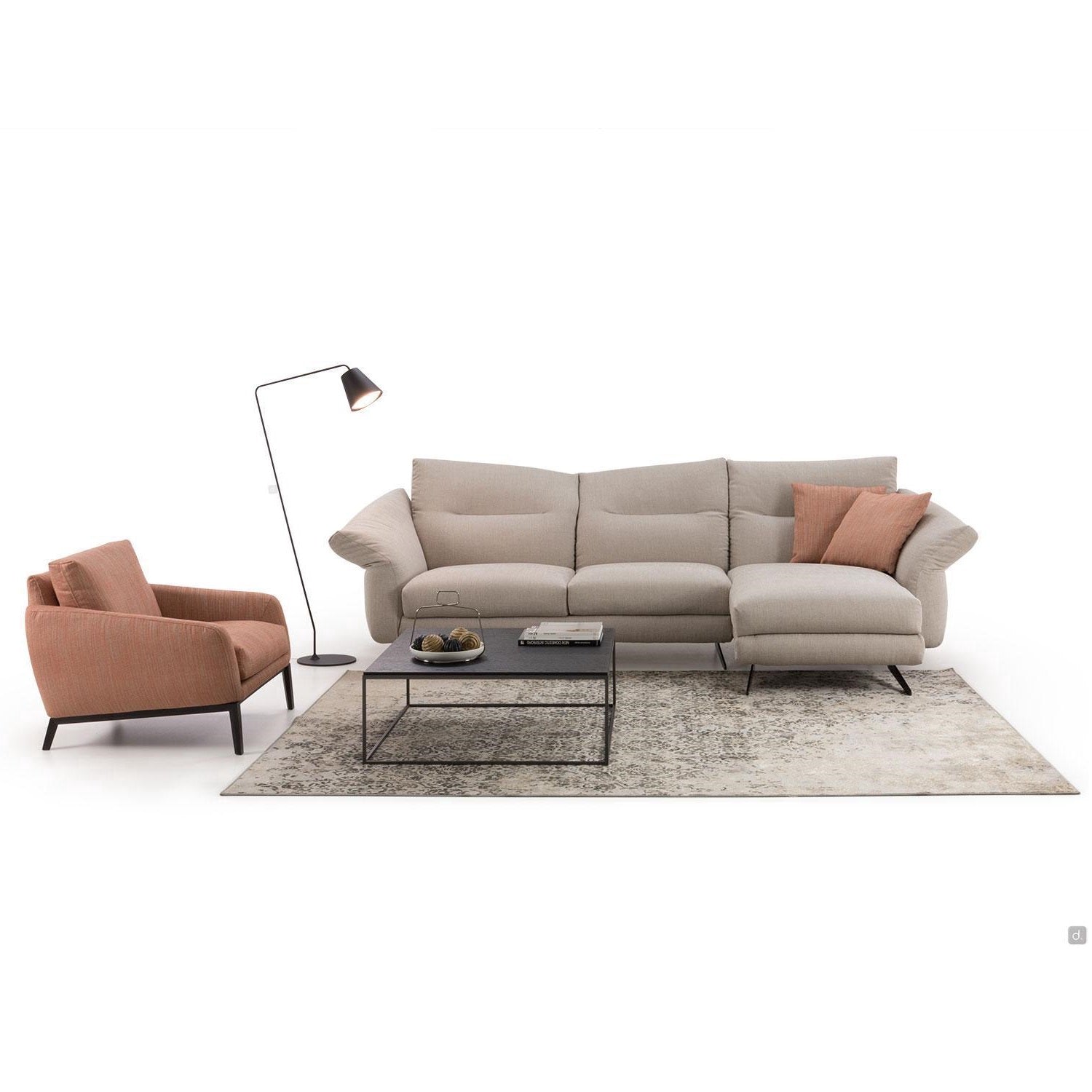 Carnaby sofa from metal