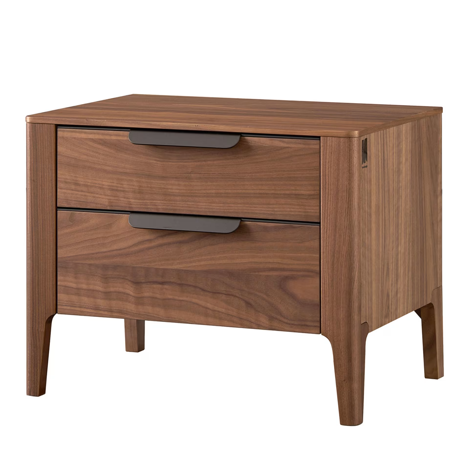 Cannaregio bedside table in canaletto walnut wood