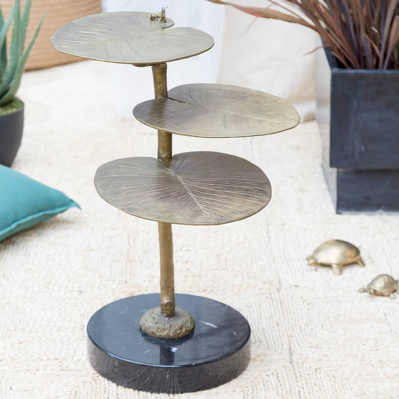 Oak 06 bronze side table