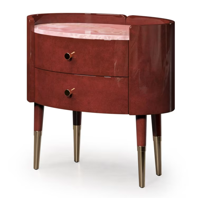 Ginestre red nightstand