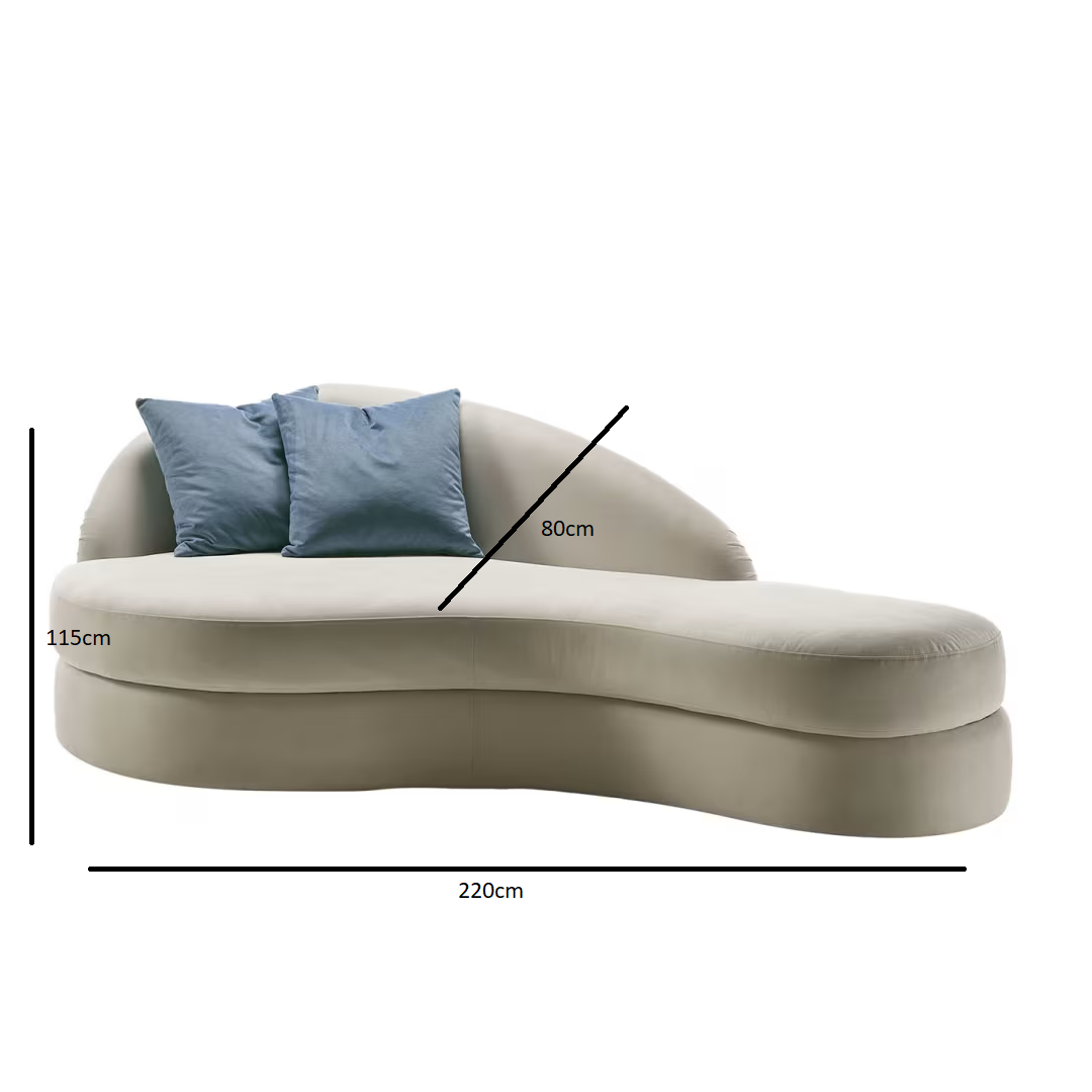 Orlando beige chaise longue
