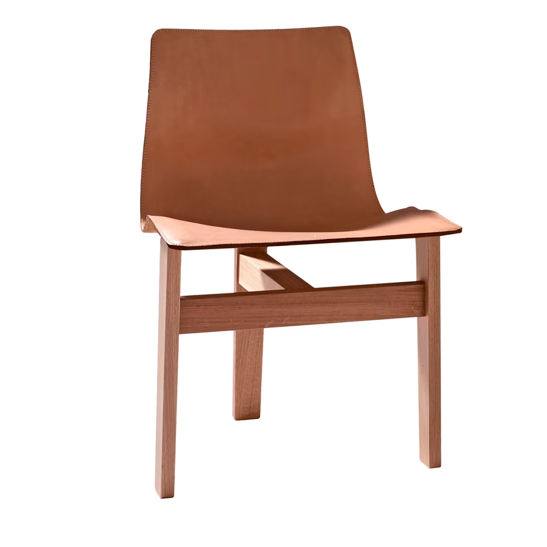 Tre durmast natural leather chair