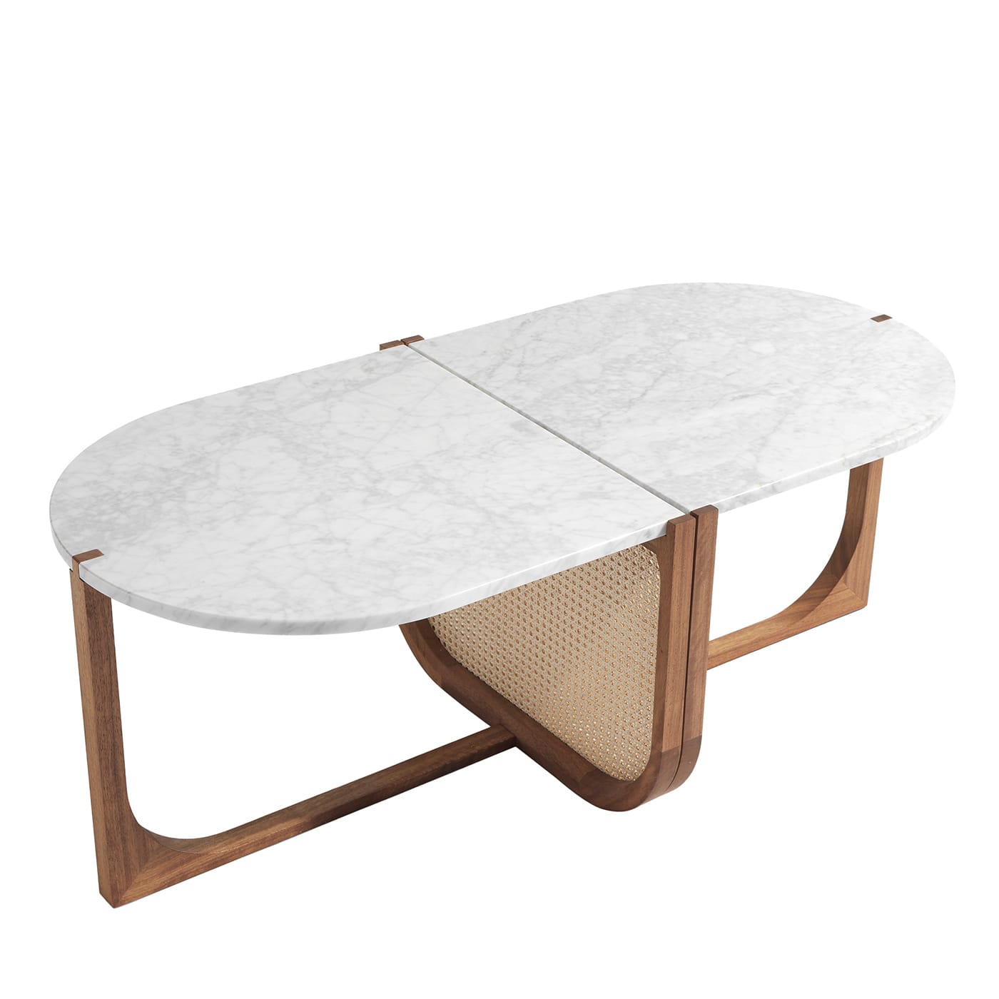 Double table with a distinctive design
