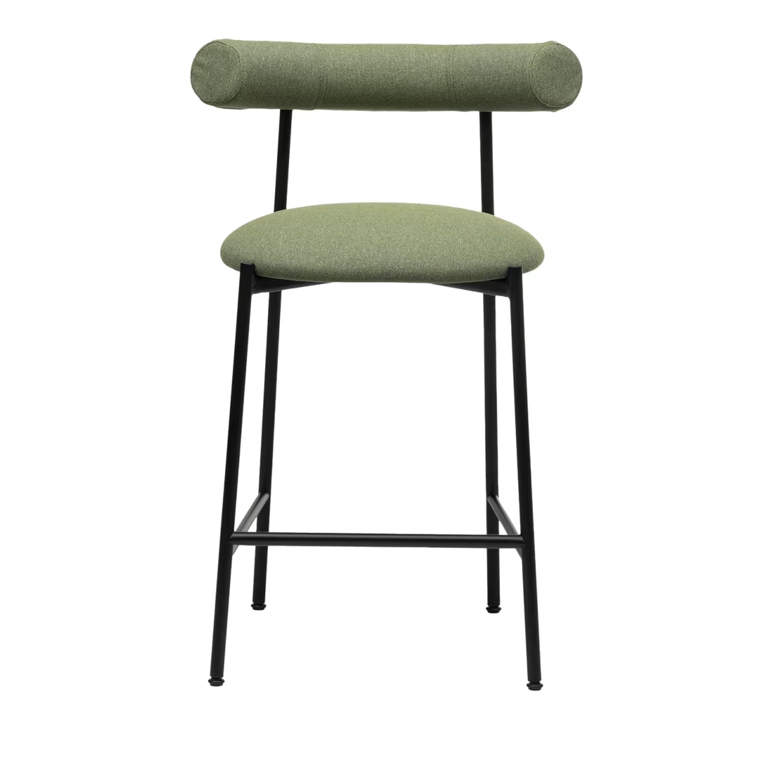 Pampa low green and black stool