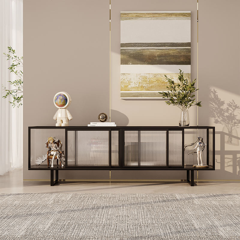 Modern Metal Media Table