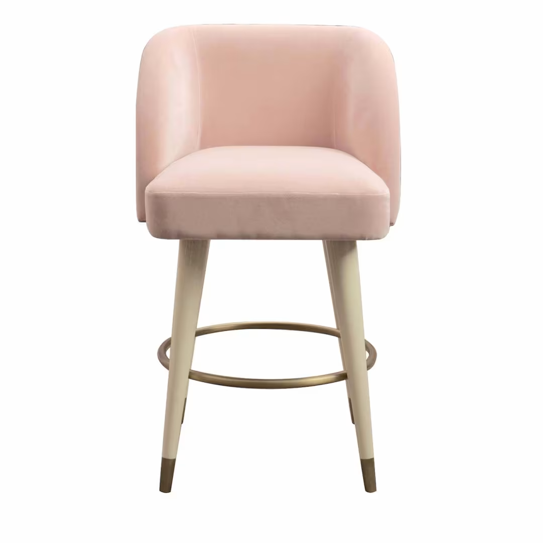 Pauline pink bar stool
