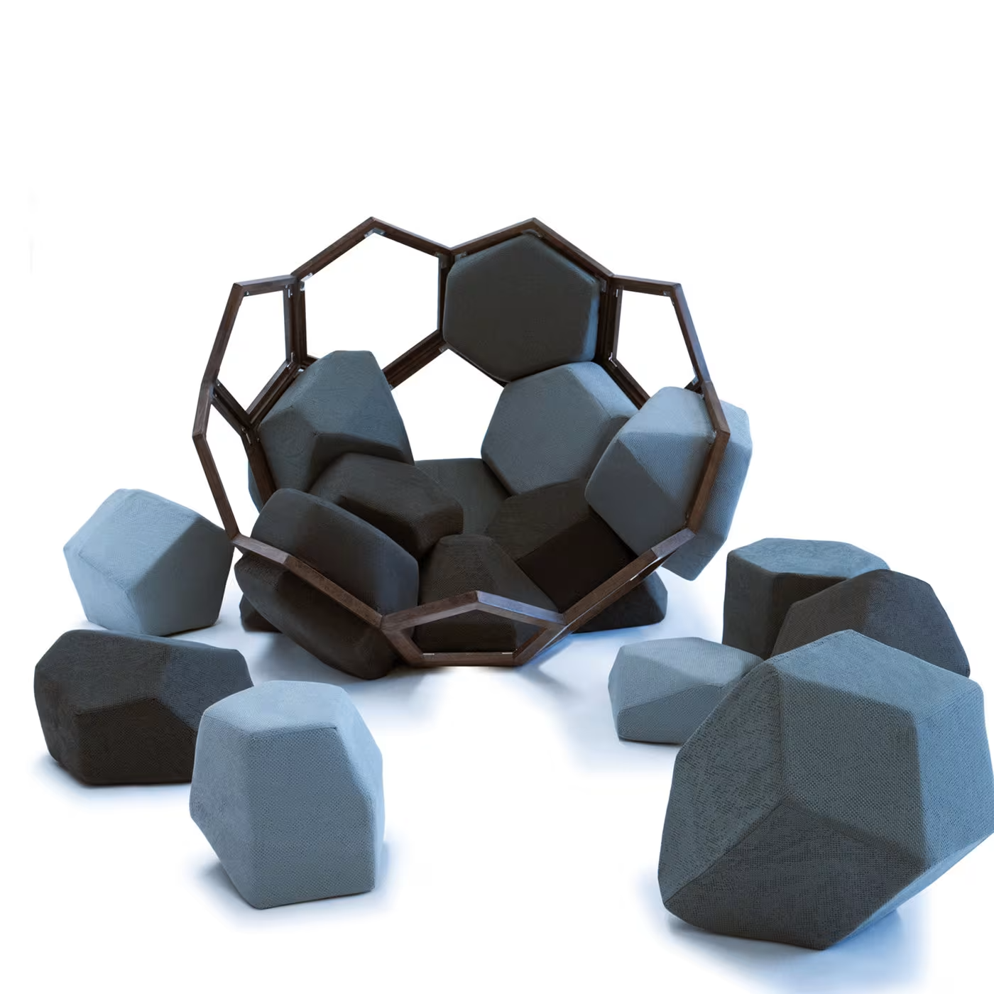 Quartz ecological armchair