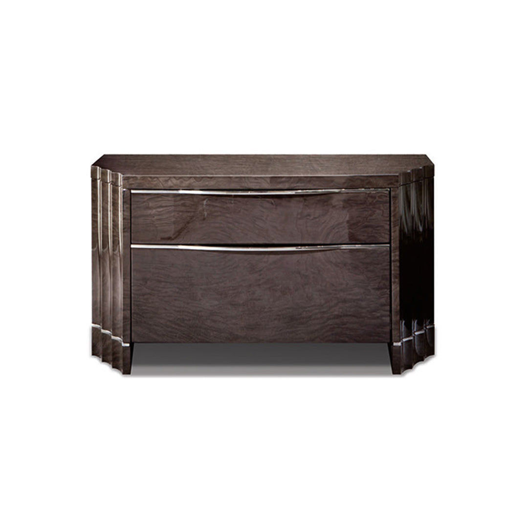 Tamo Burl Modern Classic Bedside Table