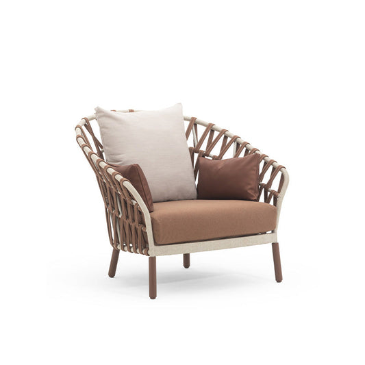 Enveloping Woven Outdoor Armchair