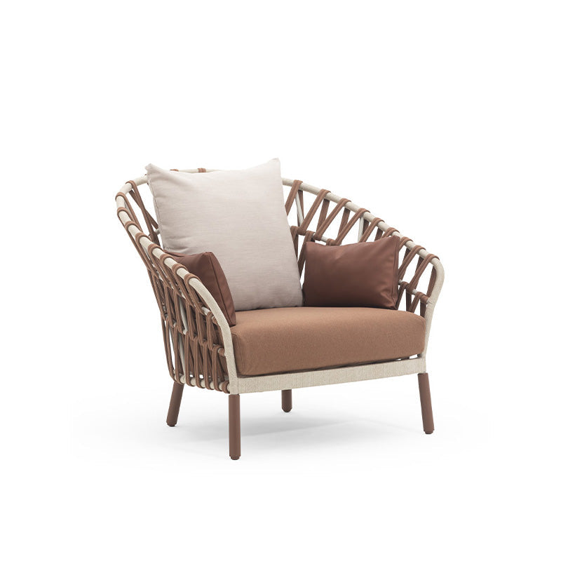 Enveloping Woven Outdoor Armchair