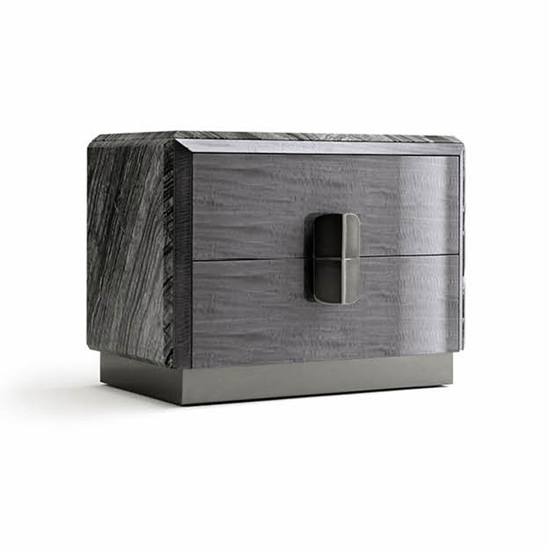 Figured Mowinghi Round Night Table