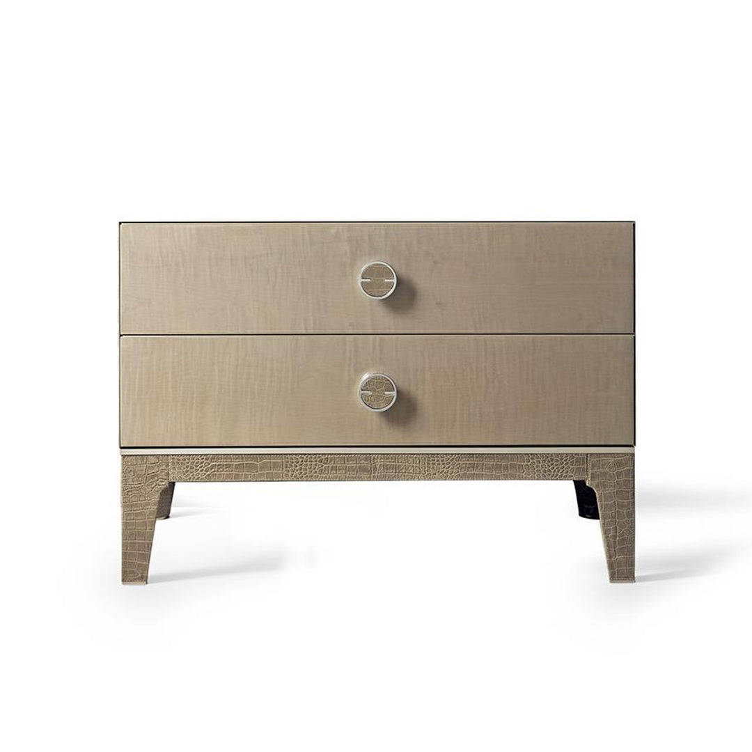 Oyster High-Gloss Bedside Table