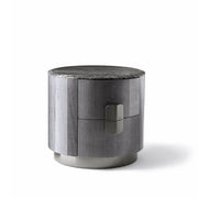 Figured Mowinghi Round Night Table