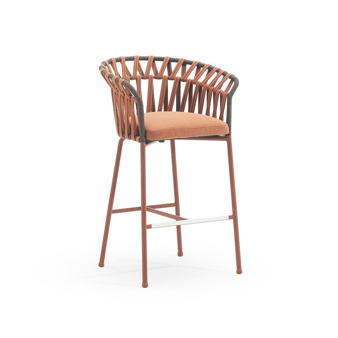 Floral Fold Lounge Bar Stool