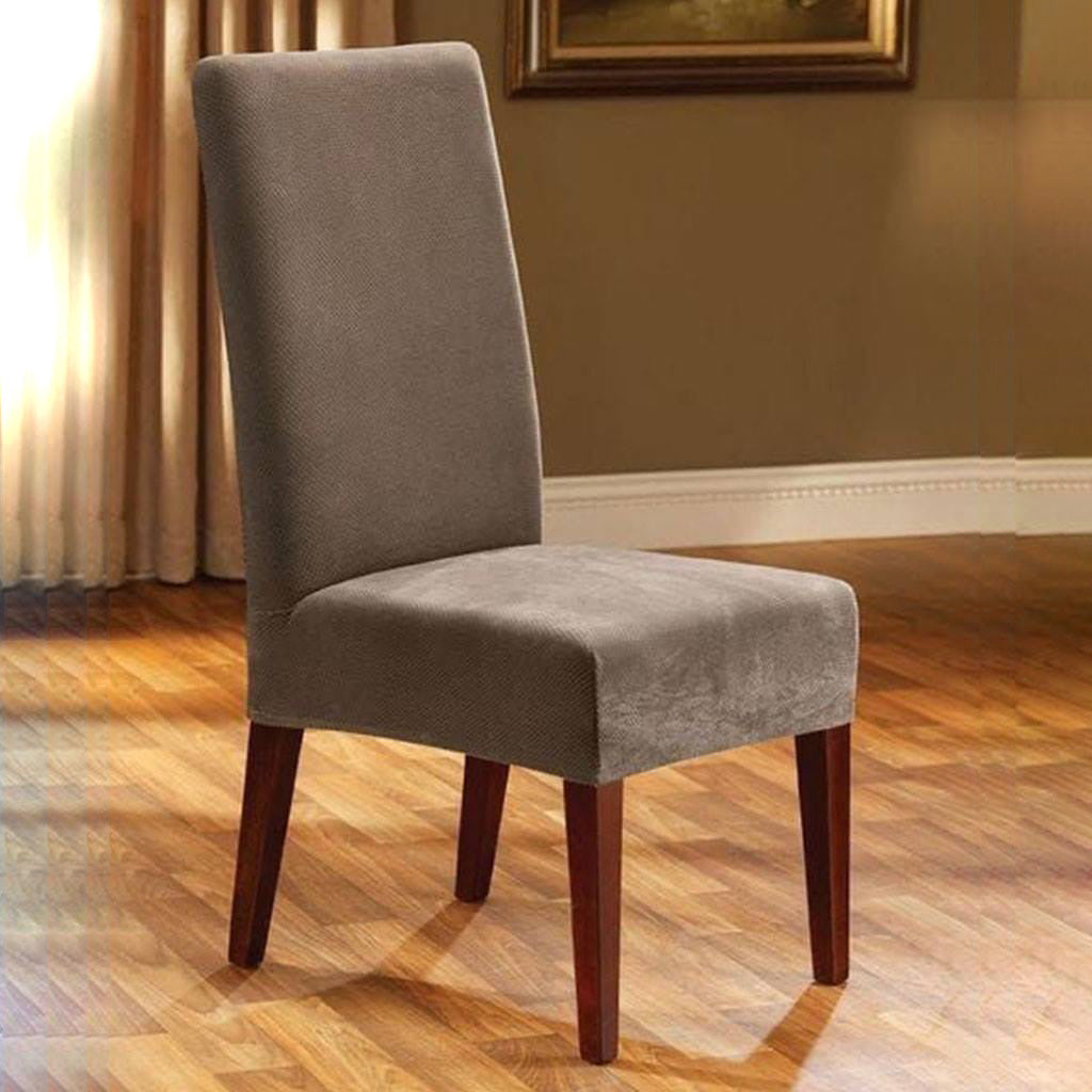 Gray wooden dining chair