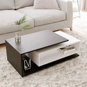 black and white coffee table