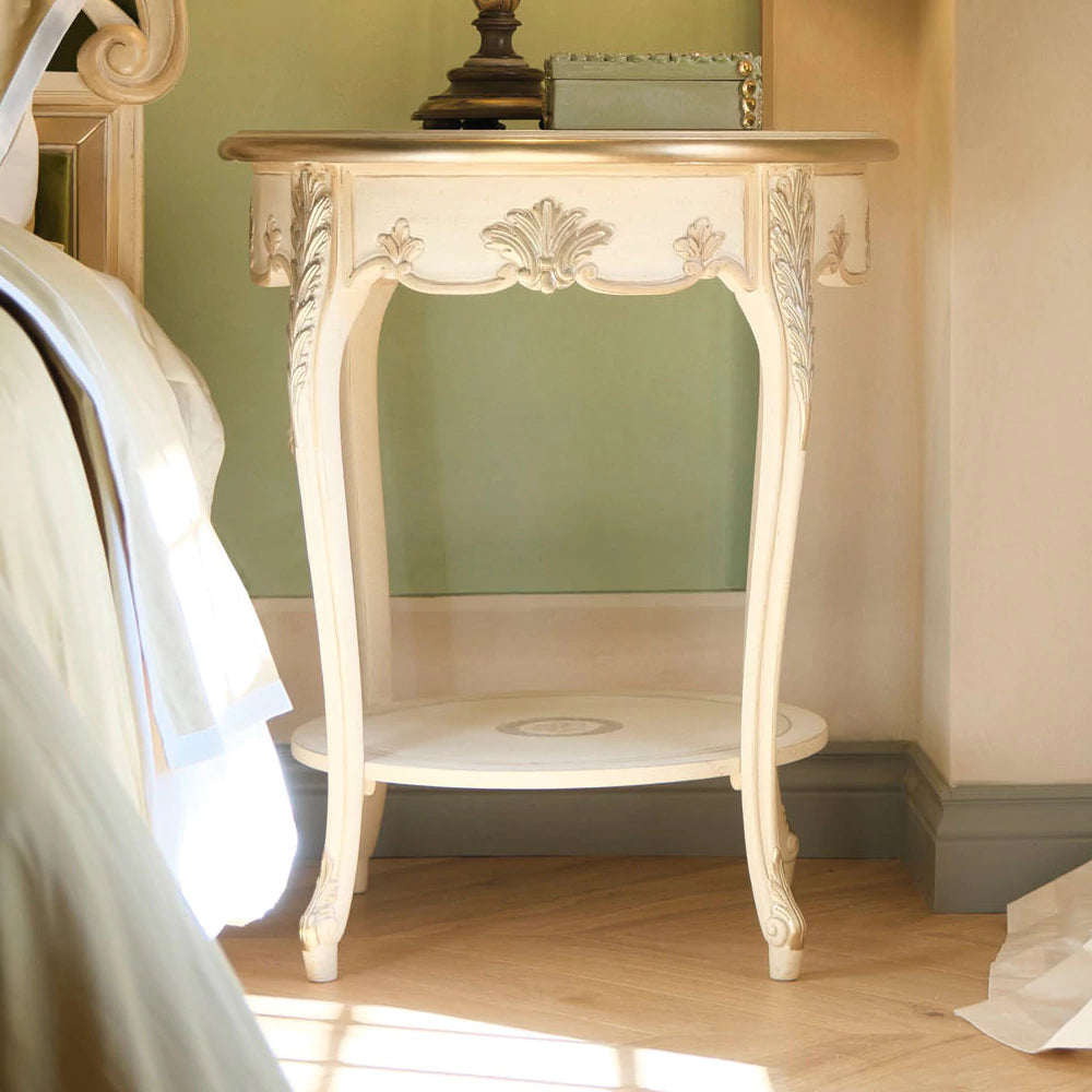 Elegant classic design bedside table