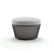 Aria Tailored Round Ottoman